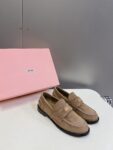 Miu Miu - Faded Suede Loafers