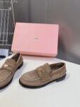 Miu Miu - Faded Suede Loafers