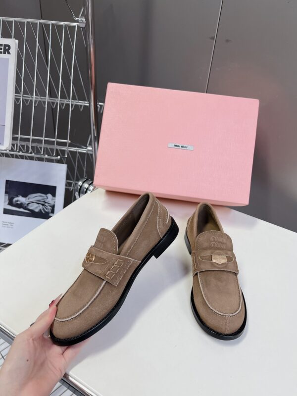 Miu Miu - Faded Suede Loafers