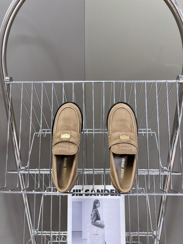 Miu Miu - Faded Suede Loafers