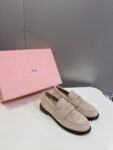 Miu Miu - Faded Suede Loafers