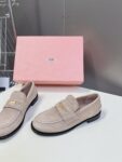 Miu Miu - Faded Suede Loafers