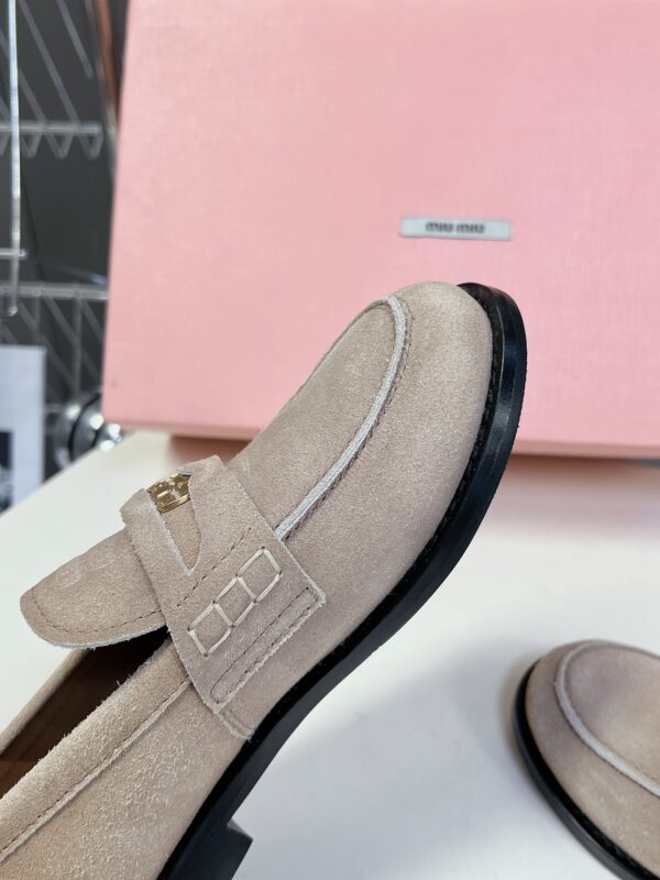 Miu Miu - Faded Suede Loafers