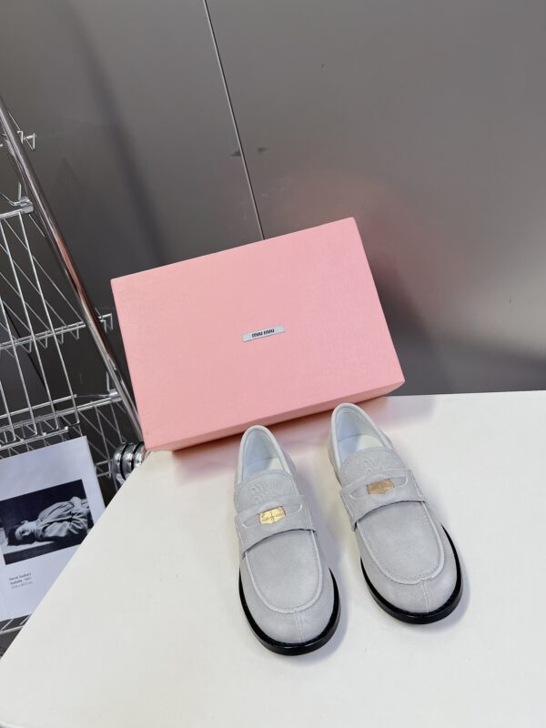 Miu Miu - Faded Suede Loafers