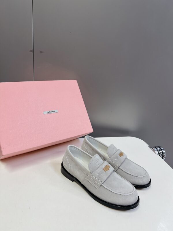 Miu Miu - Faded Suede Loafers