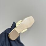 Miu Miu - Matelassé Nappa Leather Thong Sandals