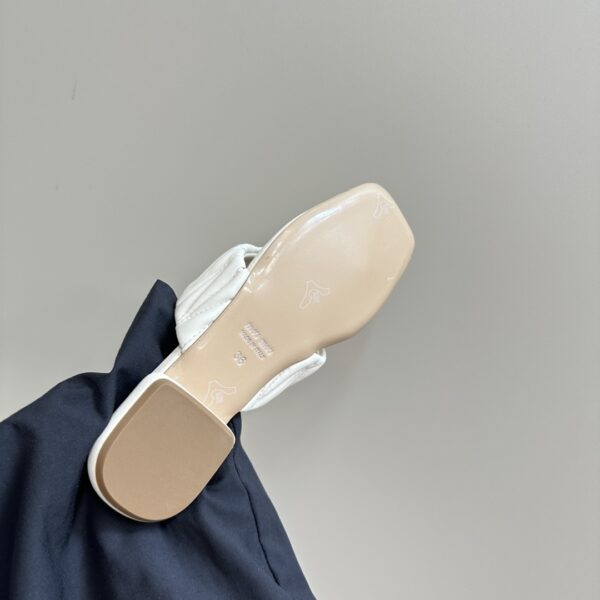 Miu Miu - Matelassé Nappa Leather Thong Sandals
