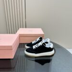 Miu Miu - Bleached Leather Sneakers