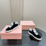 Miu Miu - Bleached Leather Sneakers