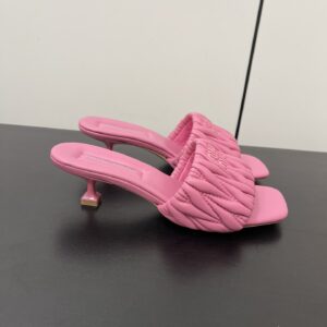 Miu Miu - Matelassé Nappa Leather Slides