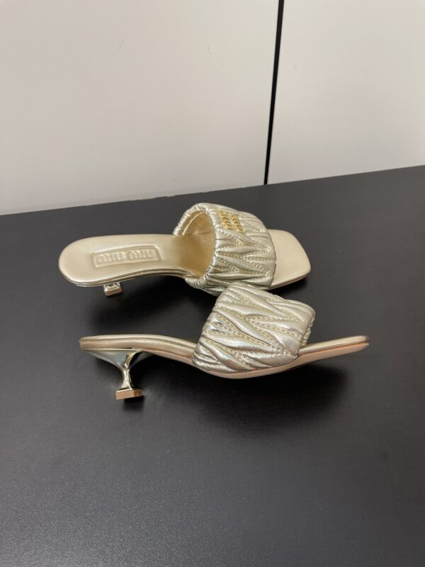Miu Miu - Matelassé Nappa Leather Slides