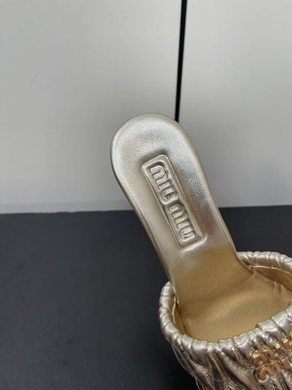 Miu Miu - Matelassé Nappa Leather Slides