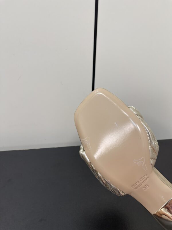 Miu Miu - Matelassé Nappa Leather Slides