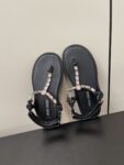Miu Miu - Cotton Cord Thong Sandals
