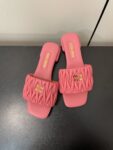 Miu Miu - Matelassé Nappa Leather Slides