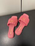 Miu Miu - Matelassé Nappa Leather Slides