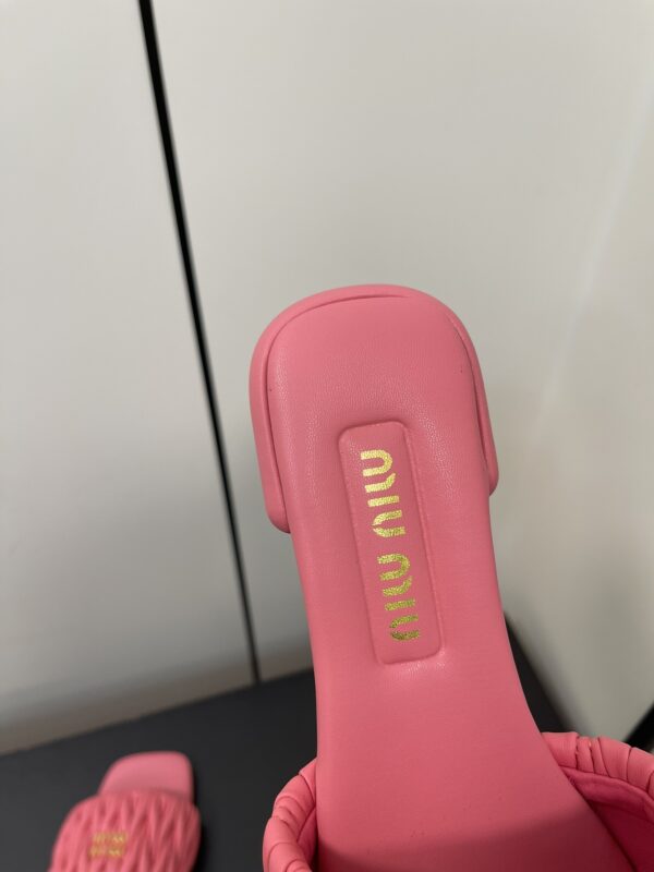 Miu Miu - Matelassé Nappa Leather Slides