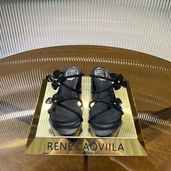 Rene Caovilla - Floriane Slider Sandal With Flowers 40
