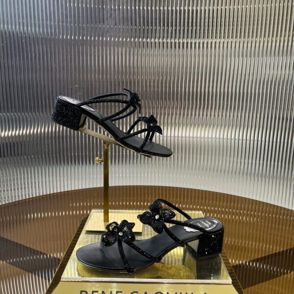 Rene Caovilla - Floriane Slider Sandal With Flowers 40