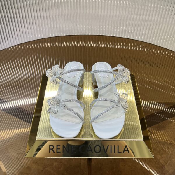 Rene Caovilla - Floriane Slider Sandal With Flowers 40