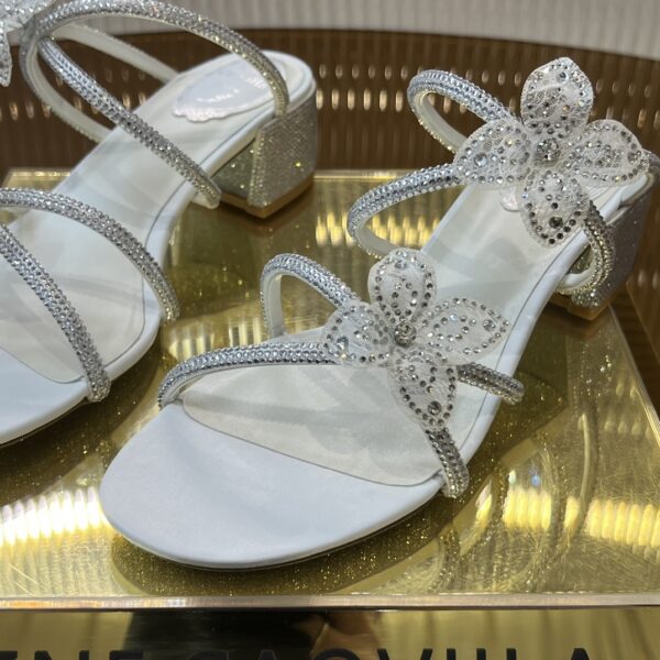 Rene Caovilla - Floriane Slider Sandal With Flowers 40