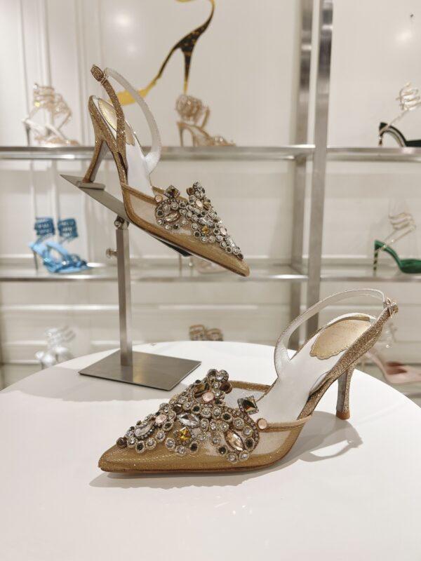 Rene Caovilla - High-Heeled Slingbacks Veneziana 75