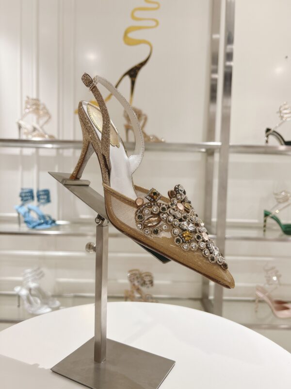 Rene Caovilla - High-Heeled Slingbacks Veneziana 75