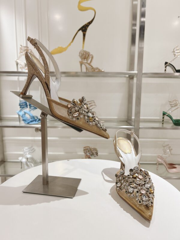 Rene Caovilla - High-Heeled Slingbacks Veneziana 75