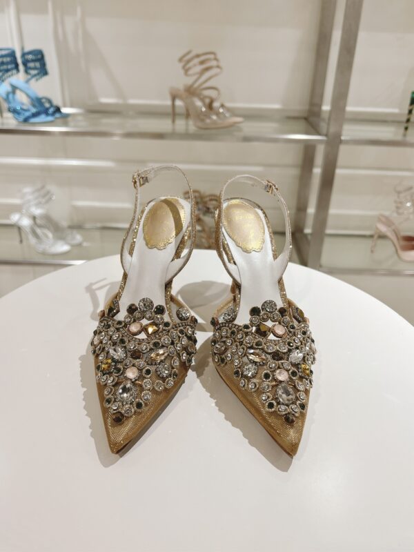 Rene Caovilla - High-Heeled Slingbacks Veneziana 75