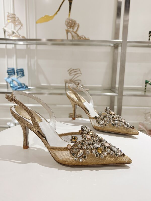 Rene Caovilla - High-Heeled Slingbacks Veneziana 75