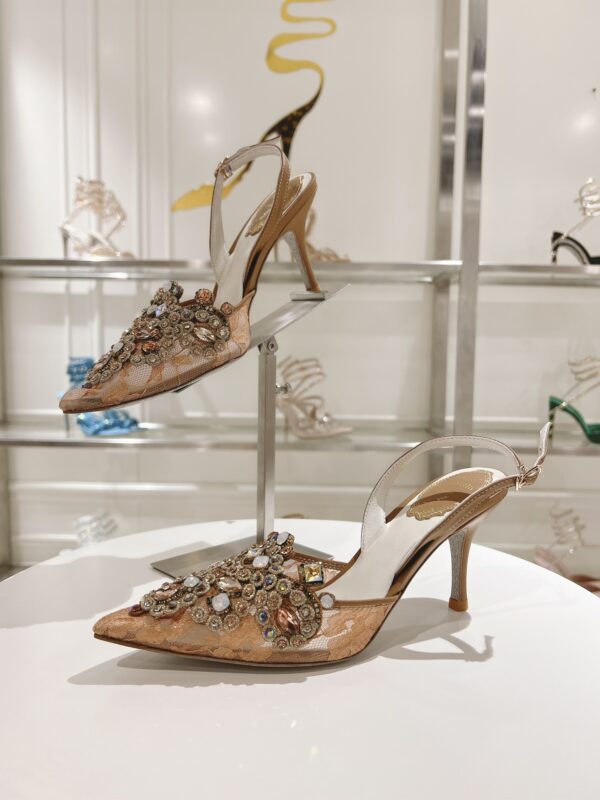Rene Caovilla - High-Heeled Slingbacks Veneziana 75