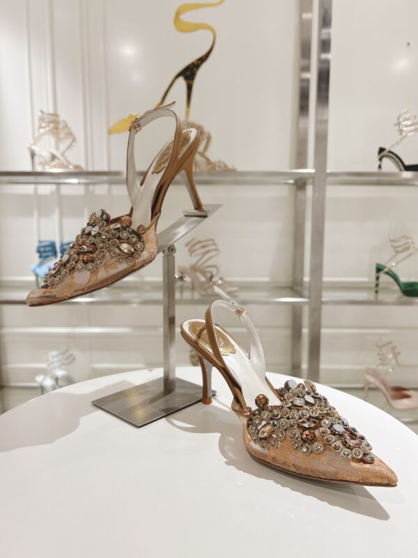 Rene Caovilla - High-Heeled Slingbacks Veneziana 75