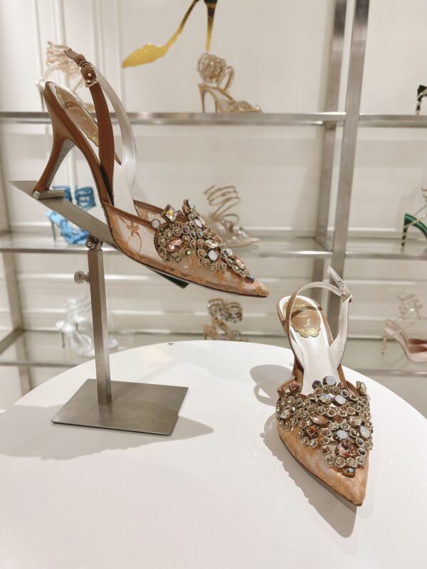 Rene Caovilla - High-Heeled Slingbacks Veneziana 75