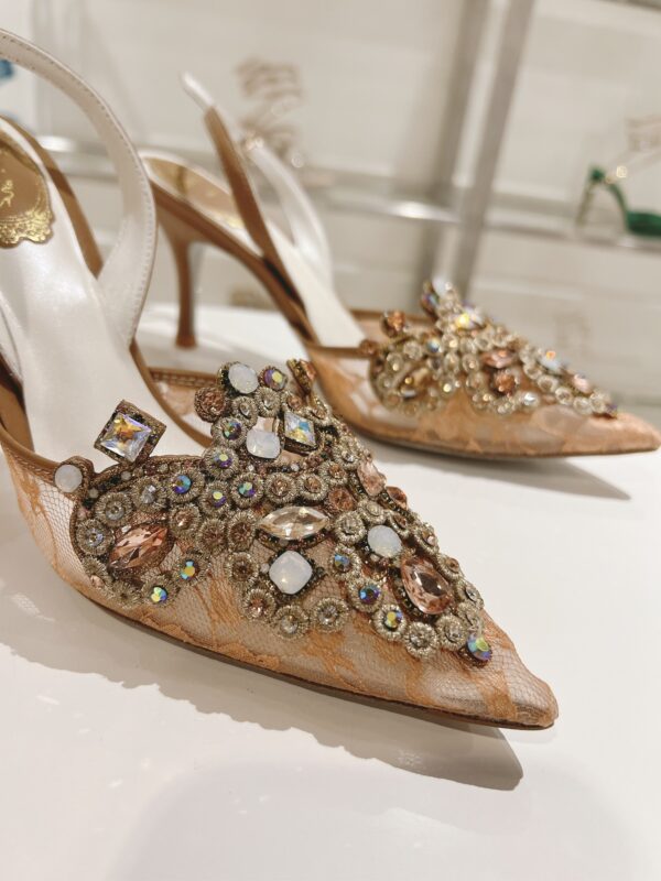 Rene Caovilla - High-Heeled Slingbacks Veneziana 75