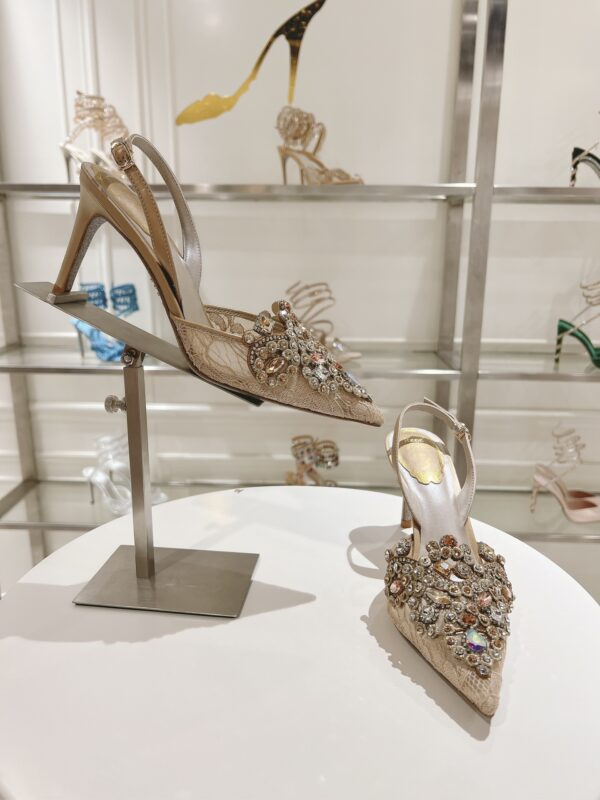 Rene Caovilla – High-Heeled Slingbacks Veneziana 75