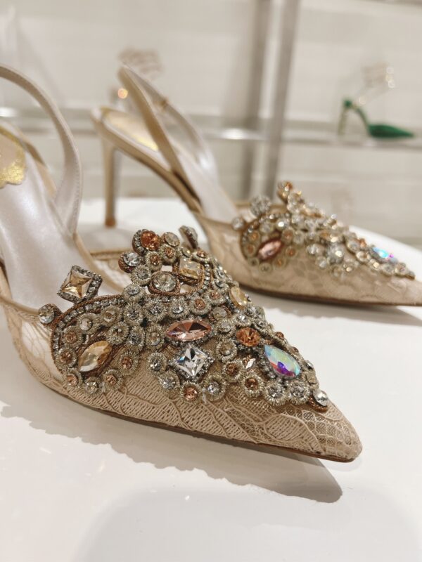 Rene Caovilla – High-Heeled Slingbacks Veneziana 75