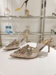 Rene Caovilla – High-Heeled Slingbacks Veneziana 75