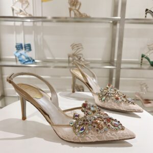 Rene Caovilla – High-Heeled Slingbacks Veneziana 75