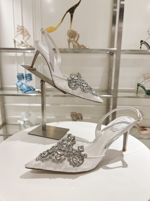 Rene Caovilla – High-Heeled Slingbacks Veneziana 75