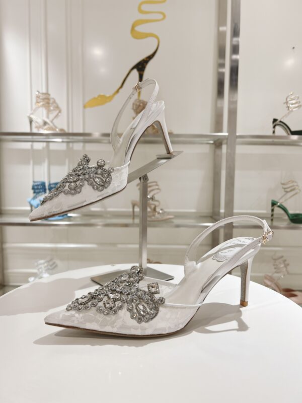 Rene Caovilla – High-Heeled Slingbacks Veneziana 75