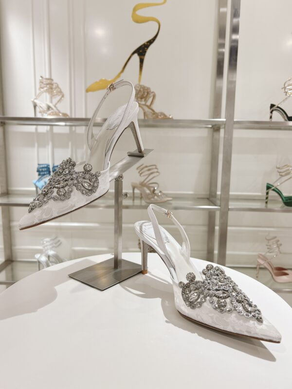 Rene Caovilla – High-Heeled Slingbacks Veneziana 75