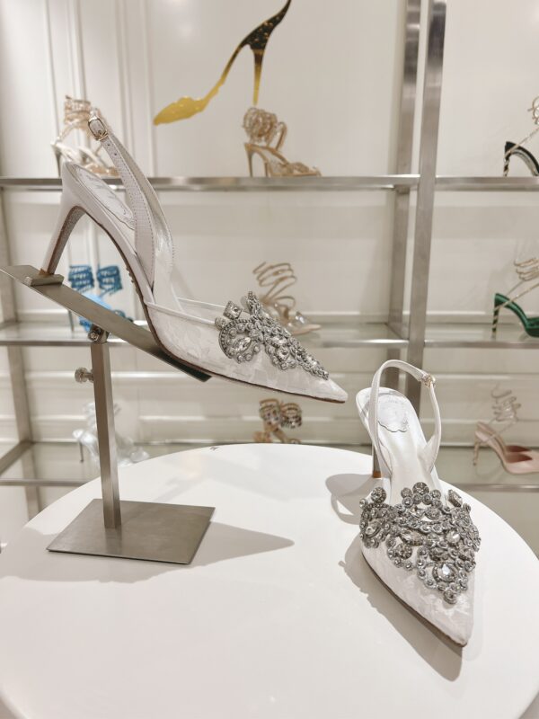 Rene Caovilla – High-Heeled Slingbacks Veneziana 75