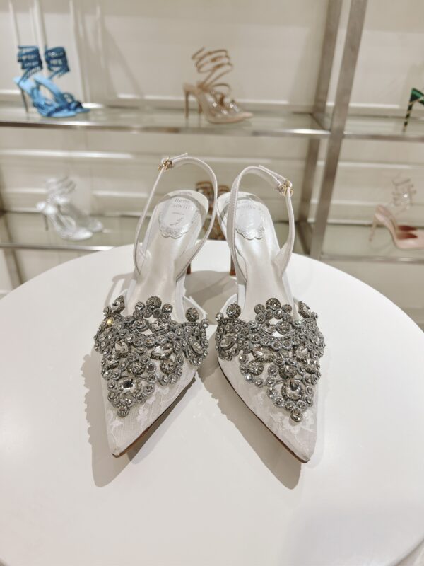 Rene Caovilla – High-Heeled Slingbacks Veneziana 75