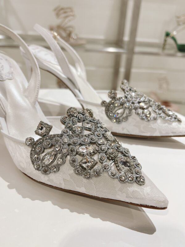Rene Caovilla – High-Heeled Slingbacks Veneziana 75