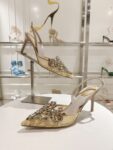 Rene Caovilla – High-Heeled Slingbacks Veneziana 75