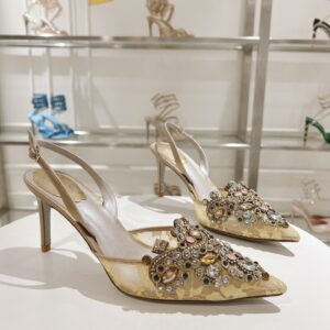Rene Caovilla – High-Heeled Slingbacks Veneziana 75