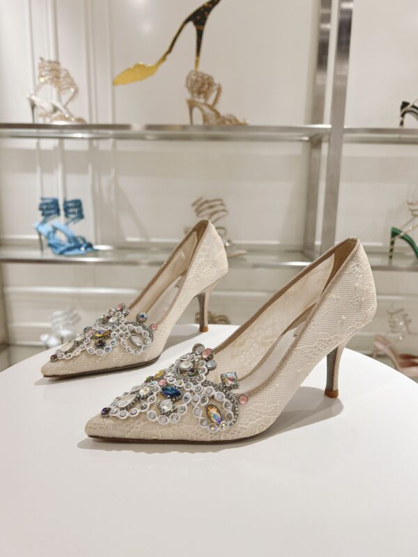 Rene Caovilla – High-Heeled Pumps Veneziana 75