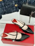 Roger Vivier - Mary Jane Virgule Mules in Patent Leather