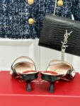 Roger Vivier - Mary Jane Virgule Mules in Patent Leather