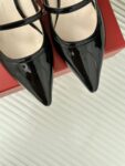 Roger Vivier - Mary Jane Virgule Mules in Patent Leather